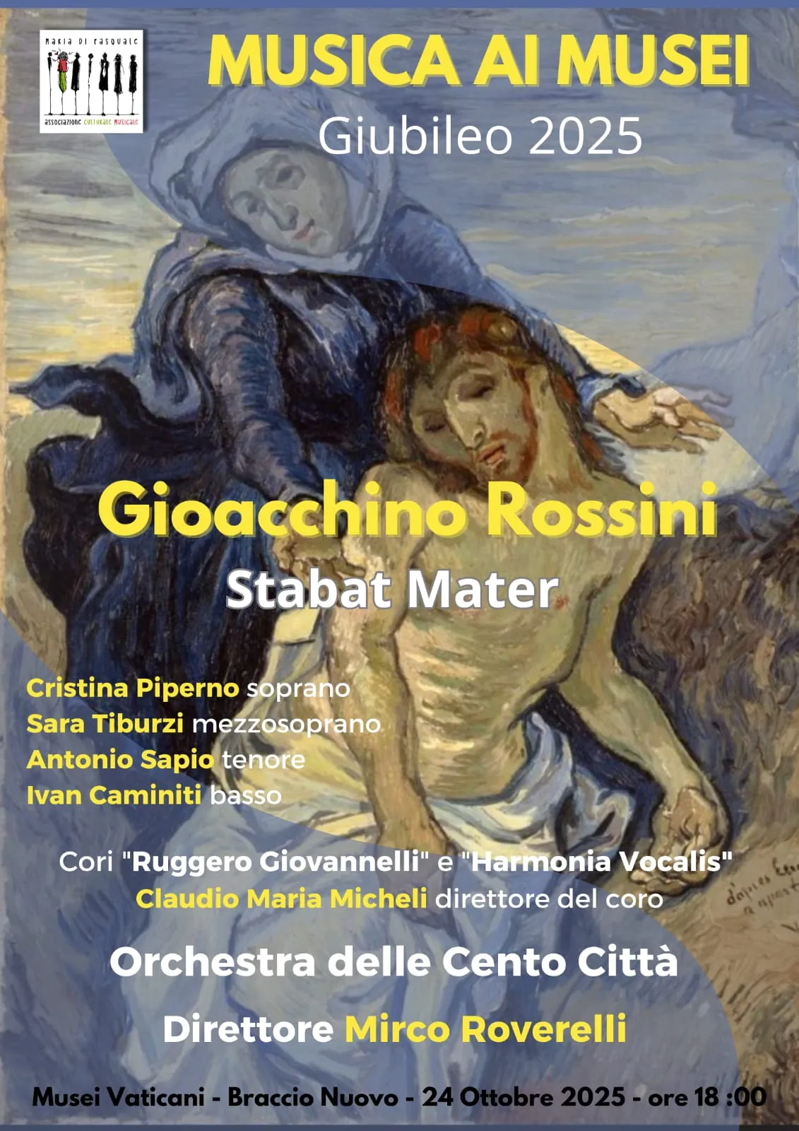 Poster: Rossini, Stabat Mater, friday 24 October 2025, Vatican City