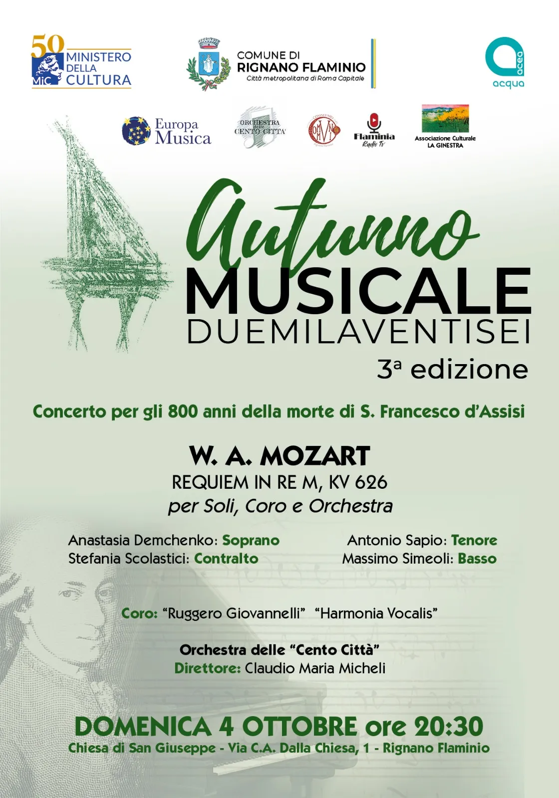 Locandina: Requiem in re minore K 626